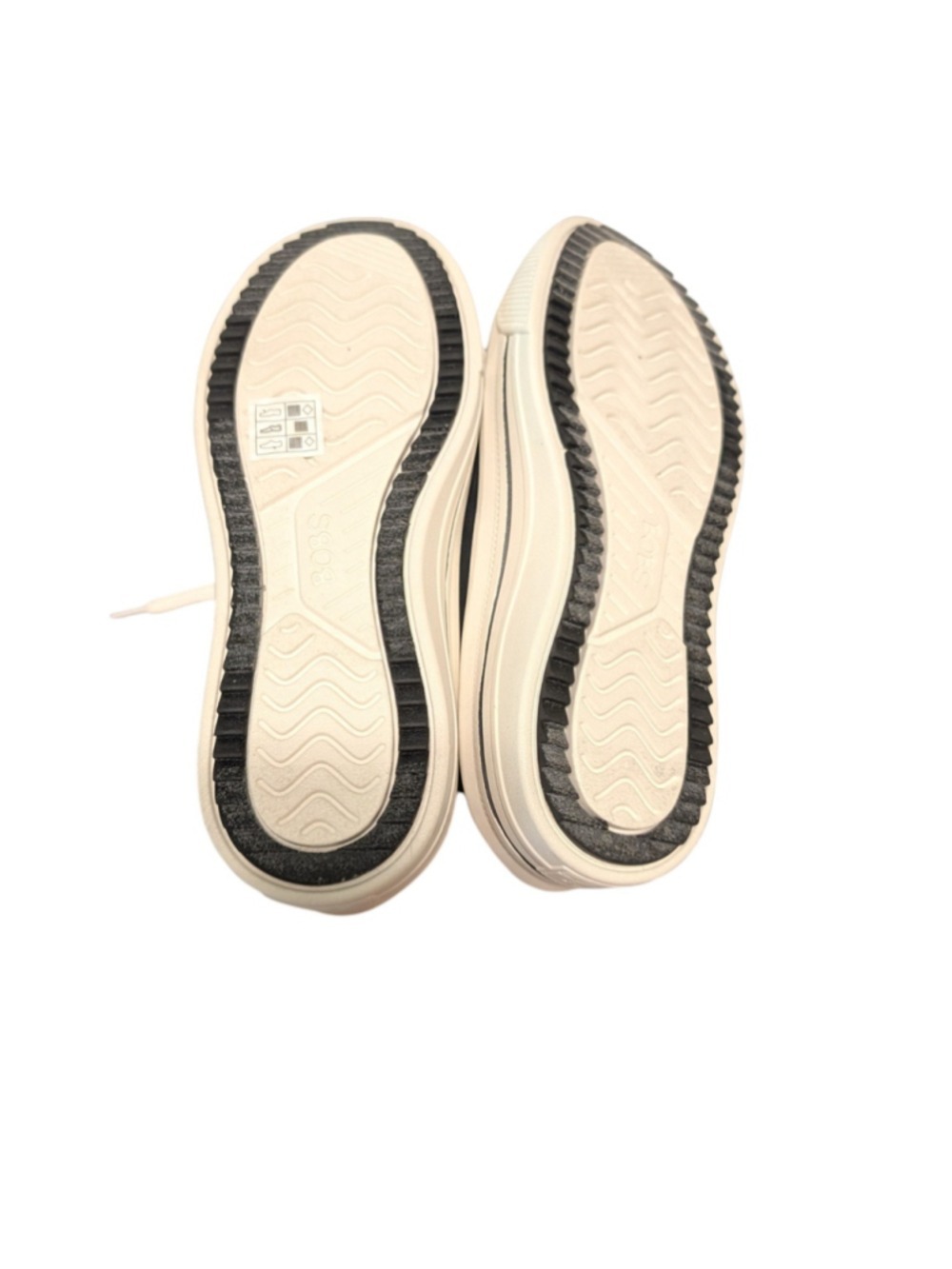 BOBS from Skechers Black White Canvas Sneakers Rose Gold Eyelets - Picture 9 of 9